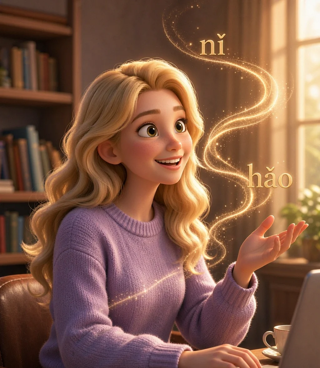Pronunciation training illustration